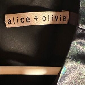 Alice + Olivia Shimmering Black and Silver Ensemble